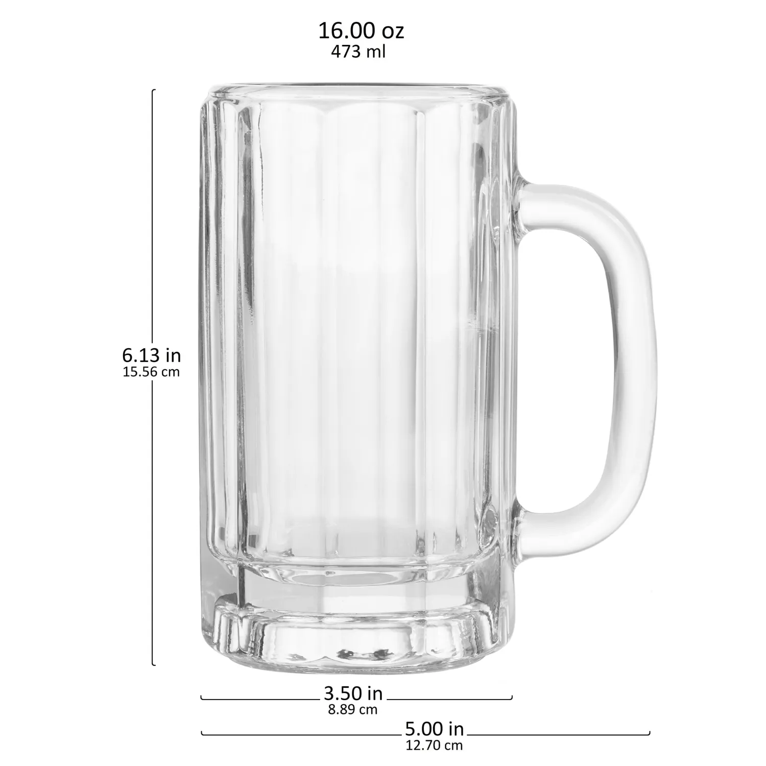 Libbey Heidelberg ølkrus glas 4 stk klar