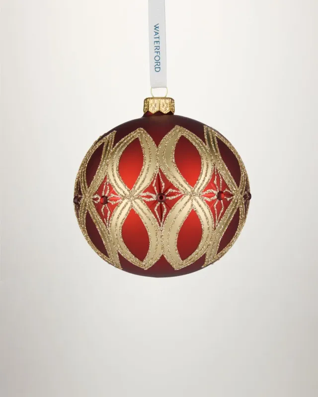 Waterford Holiday Heirlooms Infinity julekugle rød