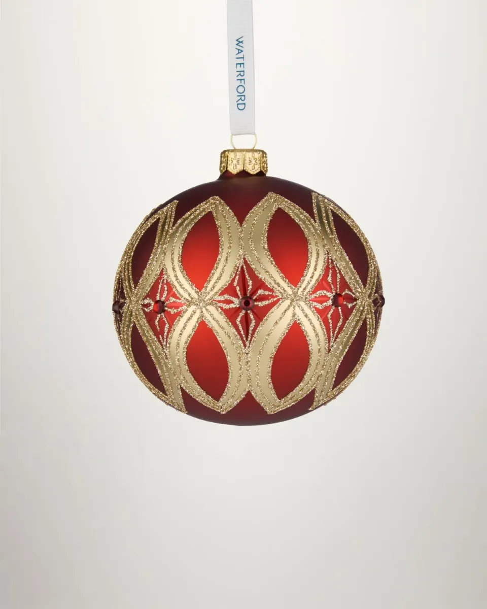 Waterford Holiday Heirlooms Infinity julekugle rød