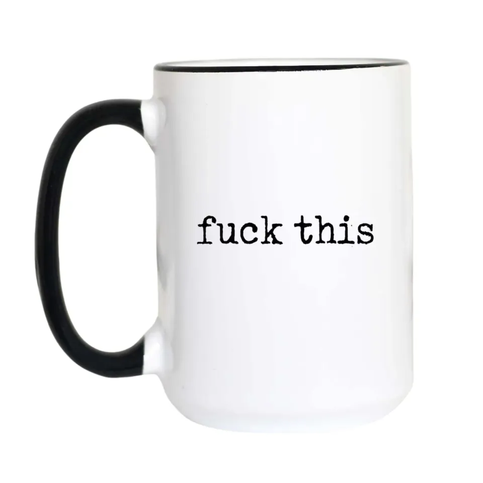 Mugsby F This krus hvid keramik 325 ml sjov