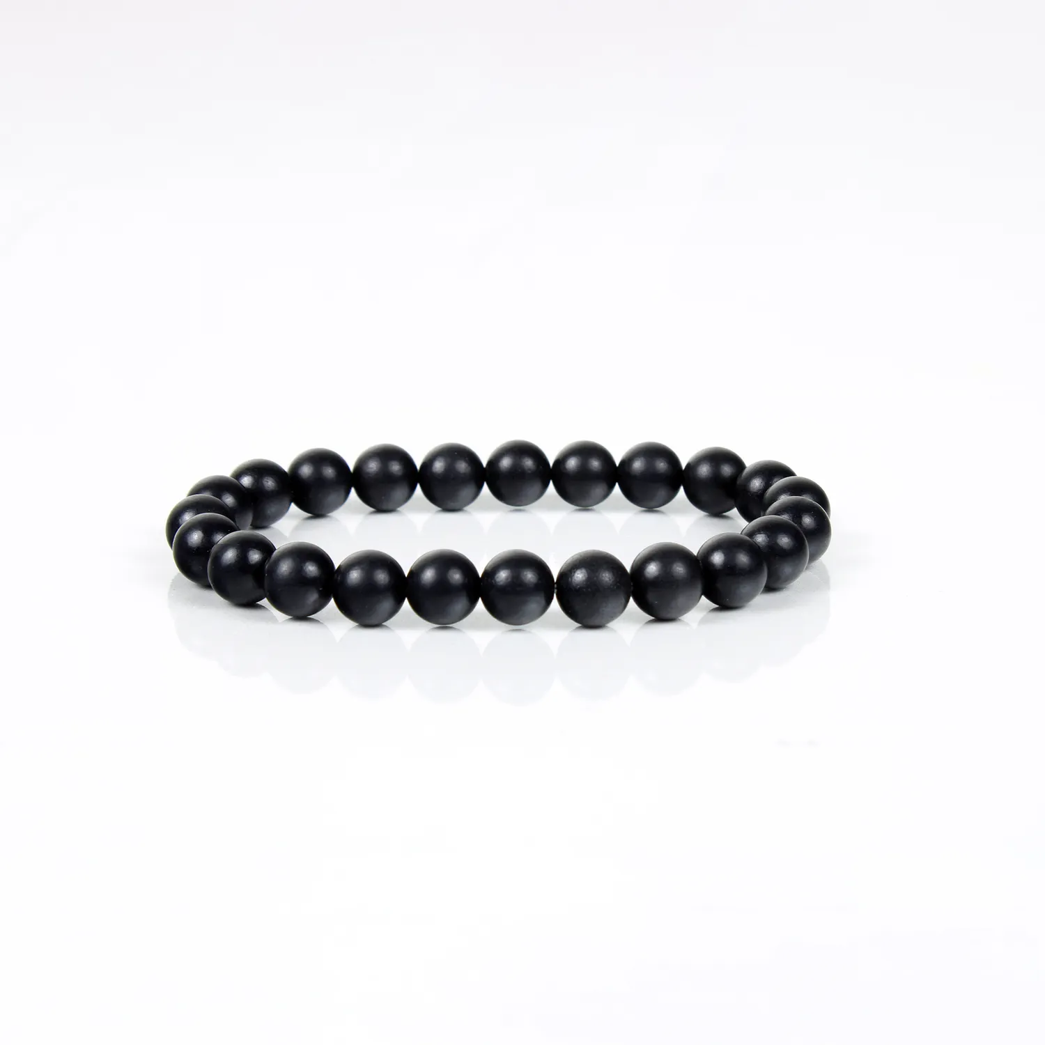El'Cobre Shungite krystalarmbånd 8 mm elastik