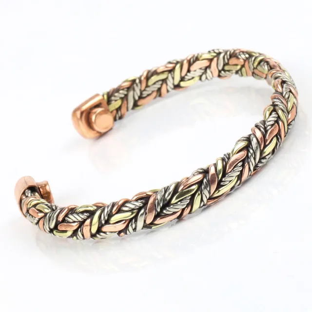 El'Cobre Design 77 armbånd kobber flettet