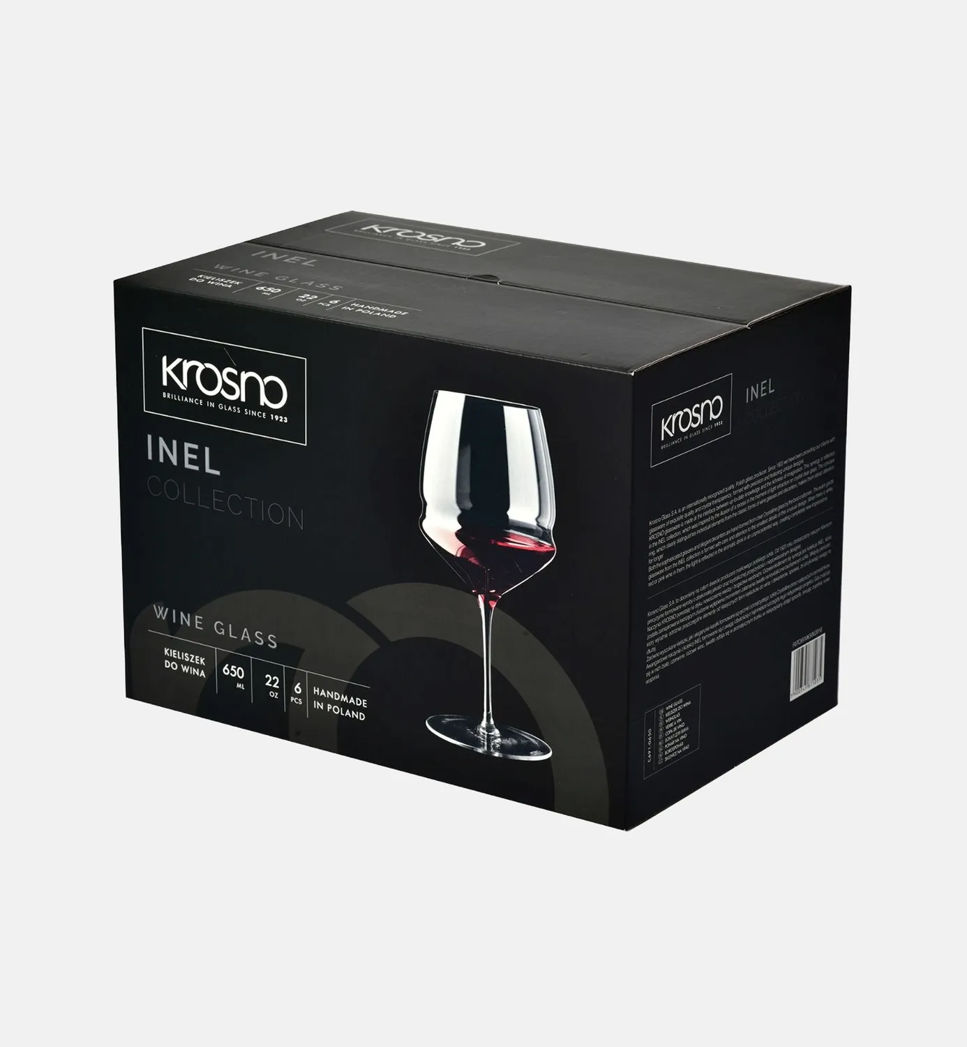 Krosno Inel vinglas 650 ml klar moderne