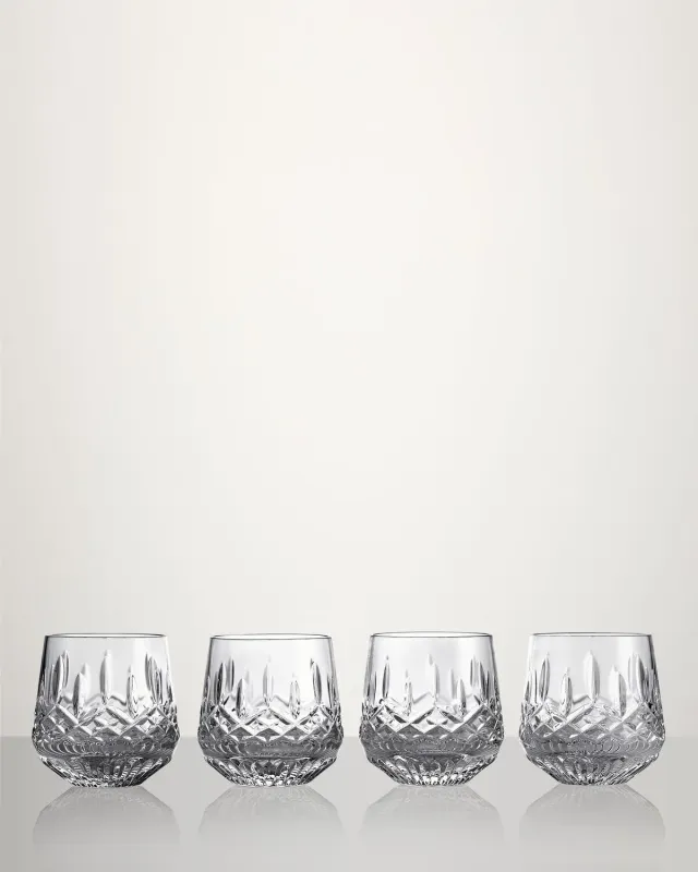 Waterford Lismore whiskyglas 4 stk krystal rocks