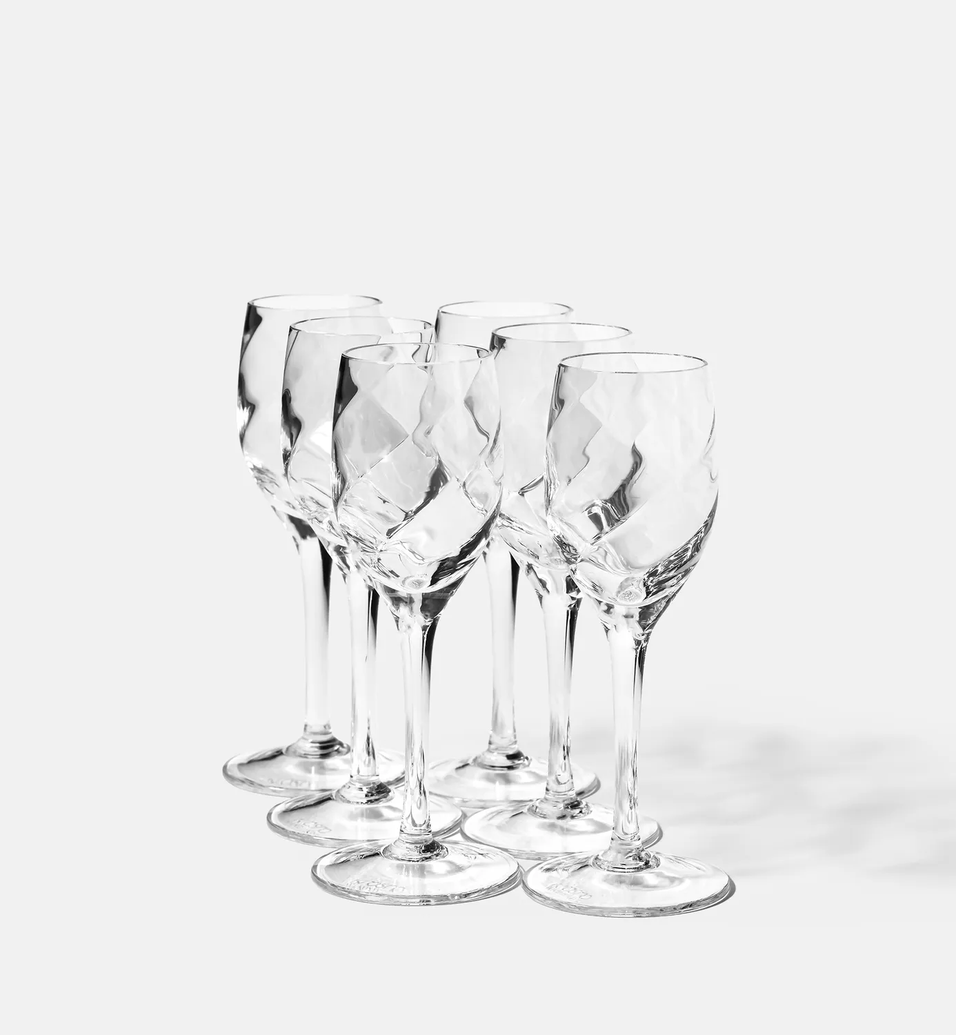 Krosno vodkaglas 40 ml krystal riflet diamantslib