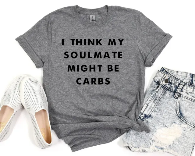 Mugsby Soulmate Carbs t-shirt Large sjov