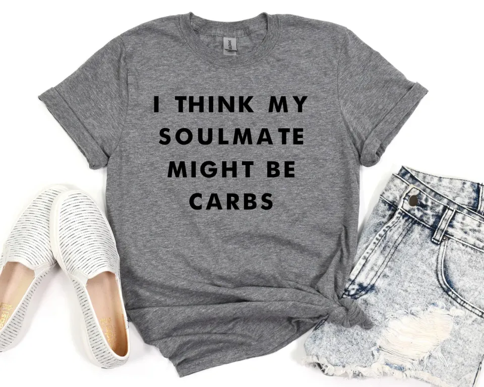 Mugsby Soulmate Carbs t-shirt Large sjov