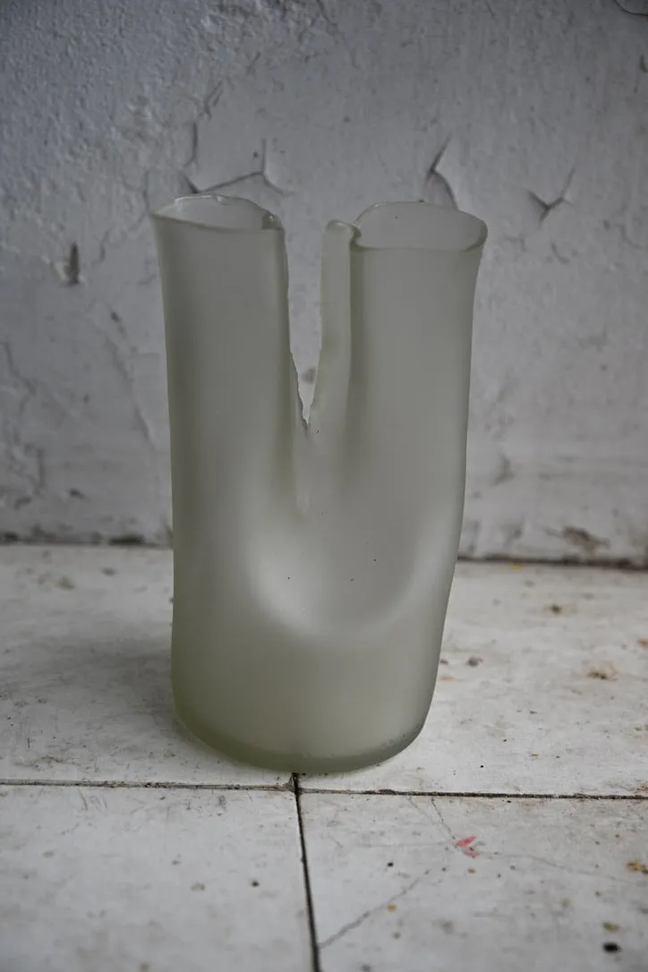 Jesper Jensen Twin Bottleneck vase medium klar genbrugsglas