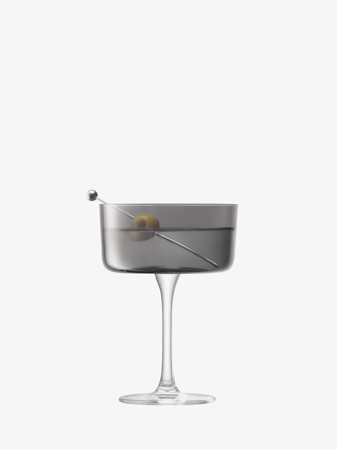 LSA Lunar champagneglas 2 stk grå cocktailglas