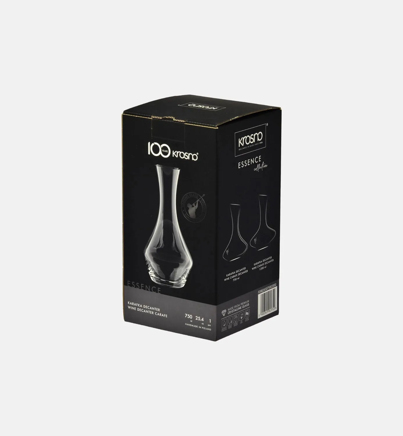 Krosno Essence vinkaraffel 750 ml klar glas