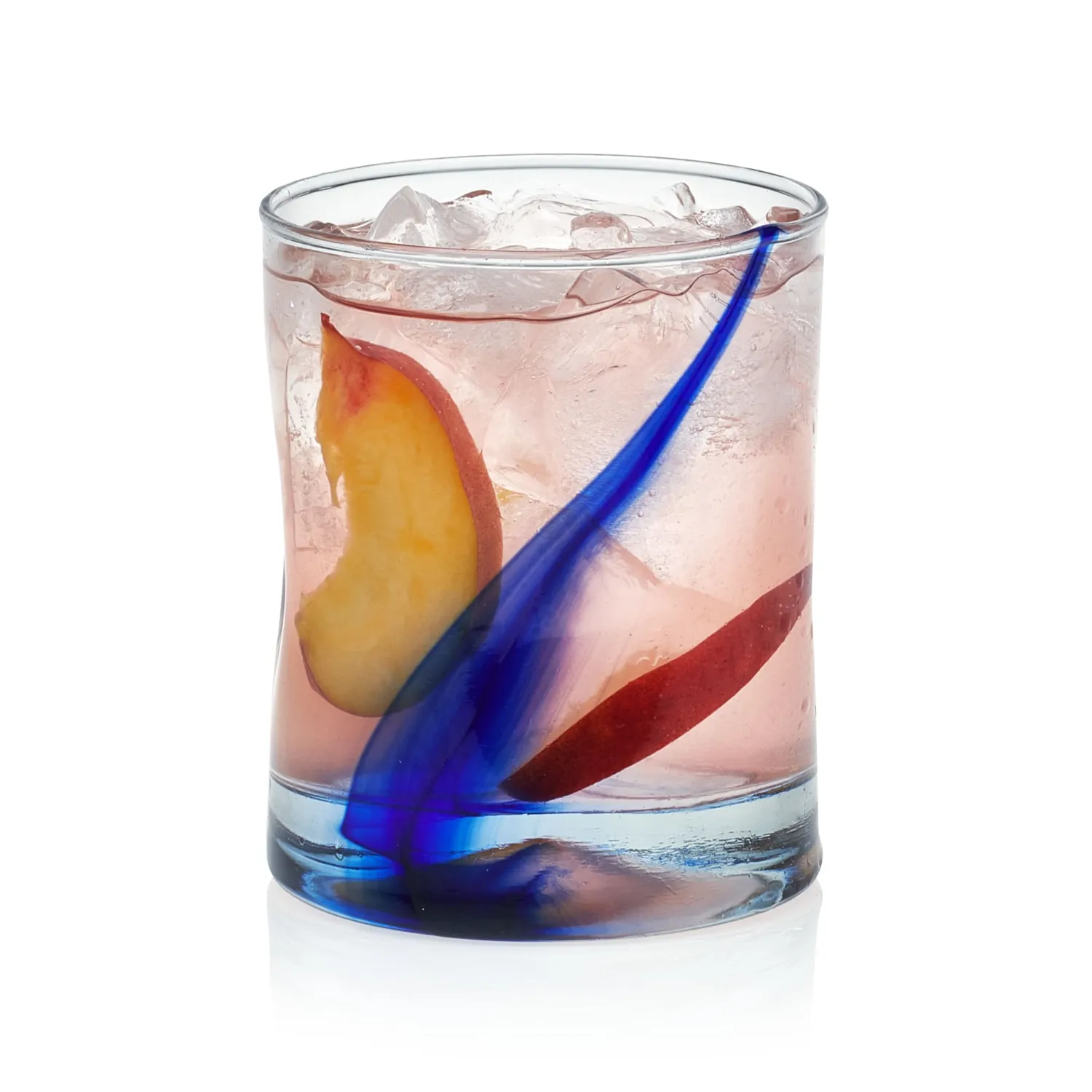 Libbey Impressions rocksglas 370 ml sæt med 8 – blå stribe