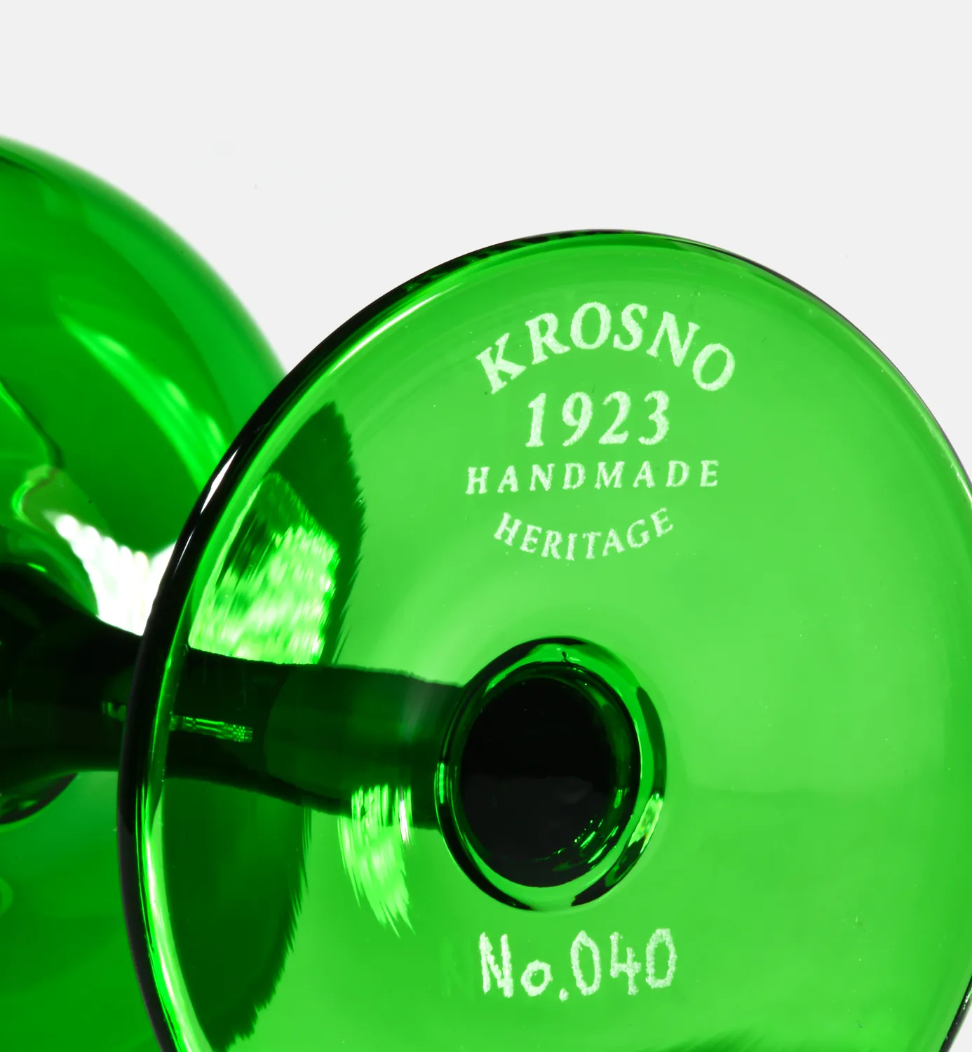 Krosno Bird 1967 hvidvinsglas 120 ml smaragd