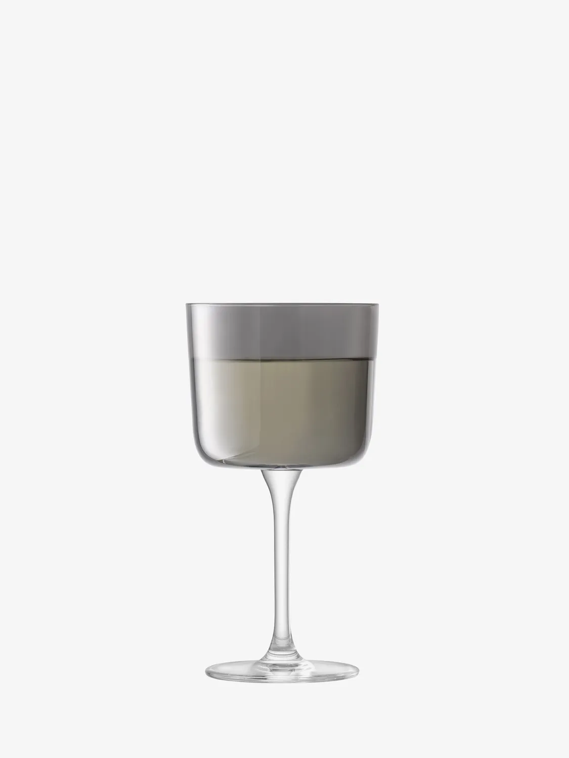 LSA Lunar vinglas 2 stk grå lustre glas
