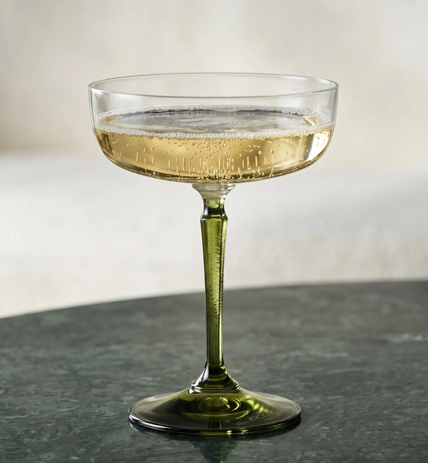 Krosno Celebration Moments champagneglas 230 ml grøn