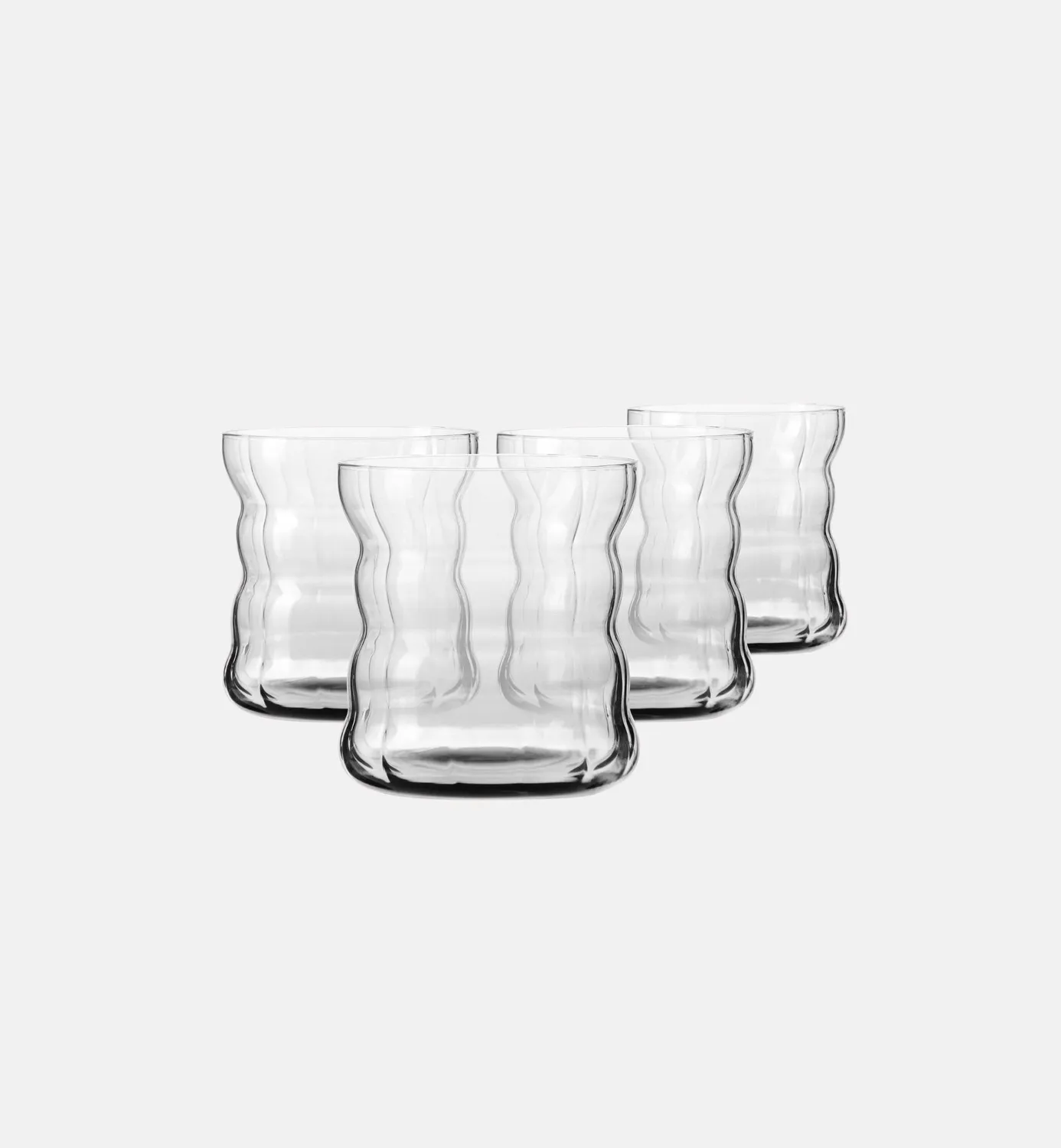 Krosno Coffee Moments latteglas 330 ml 4 stk riflet