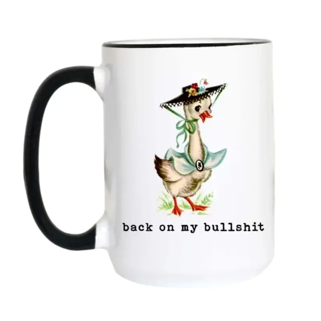 Mugsby Silly Goose kop 325 ml hvid vintage