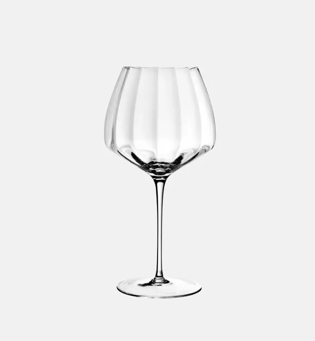 Krosno Celebration rødvinsglas 900 ml riflet krystal