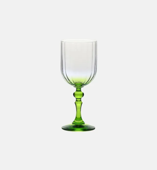 Krosno Ombré vinglas 300 ml grøn stilk