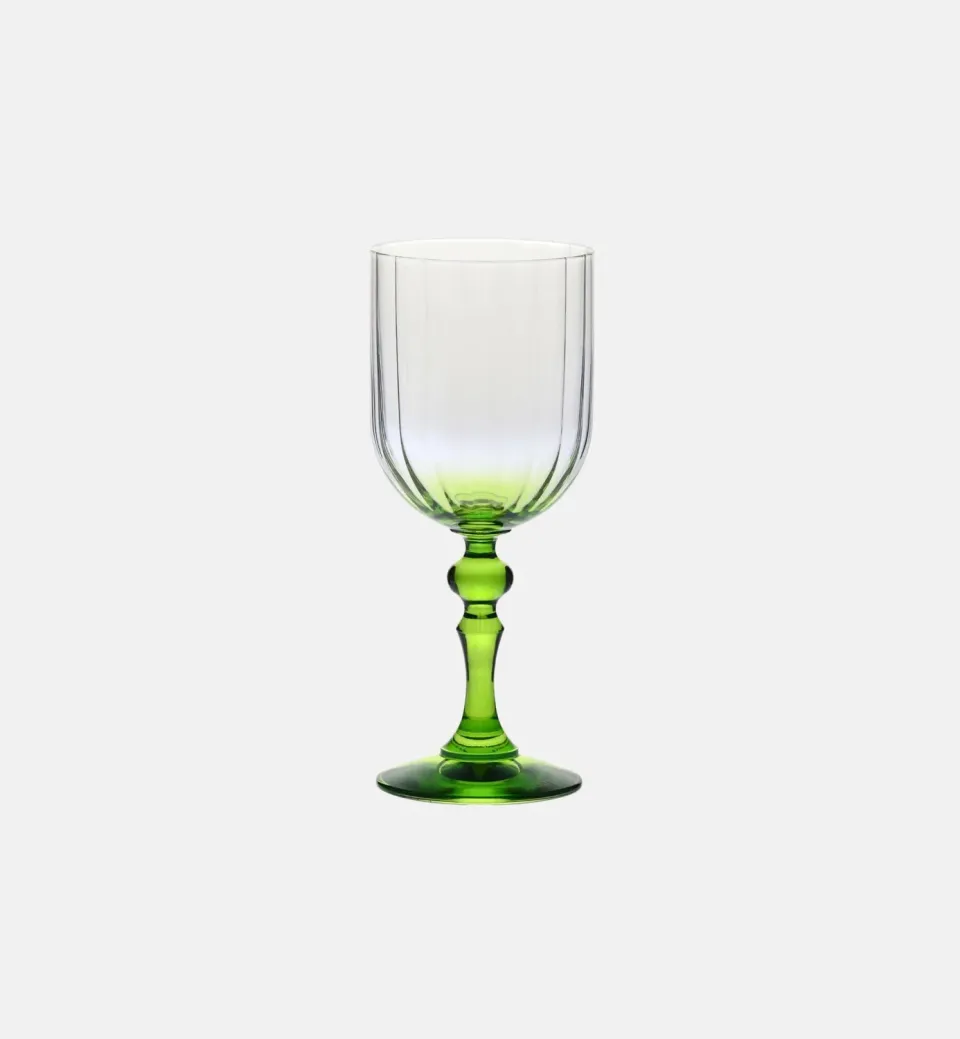 Krosno Ombré vinglas 300 ml grøn stilk