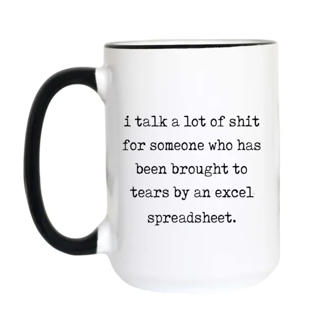 Mugsby I Talk a Lot of Shit krus hvid 325 ml type