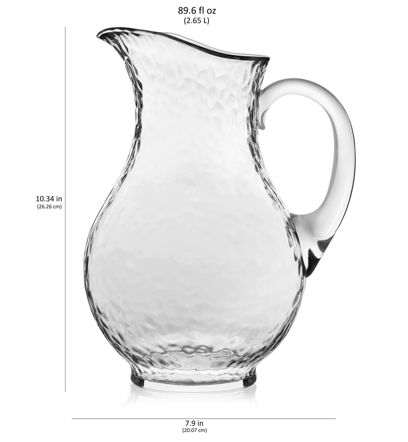Libbey Yucatan glaskande 2570 ml hamret glas