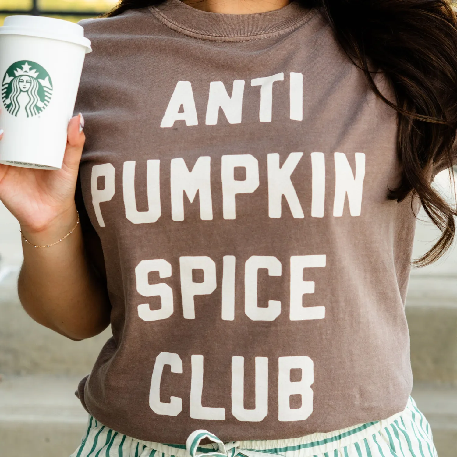 Mugsby Anti Pumpkin Spice Club T-shirt bomuld Small