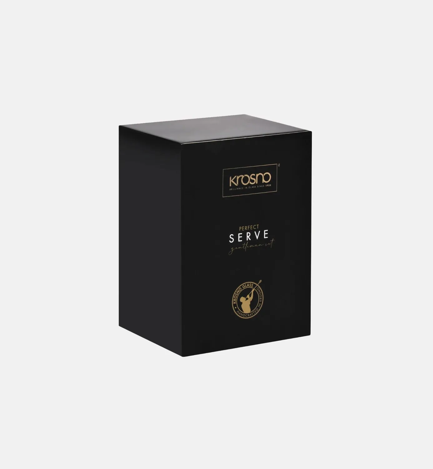 Krosno Gentleman whiskysæt 3 dele riflet glas