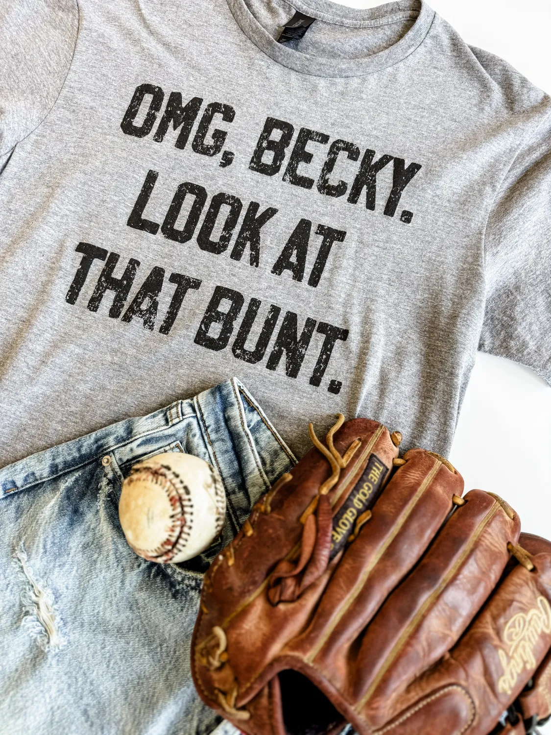 Mugsby OMG Becky Look at That Bunt T-shirt Large bomuld