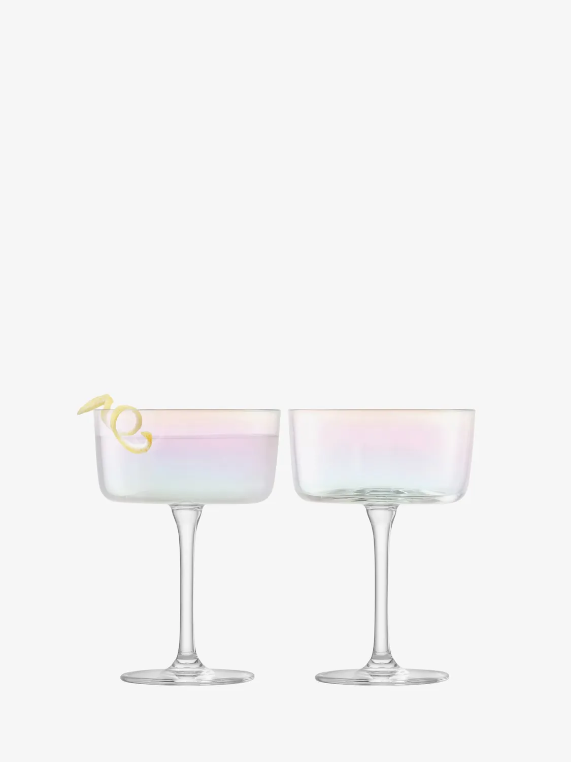 LSA Iridescence Champagne Cocktailglas 2 stk iriserende