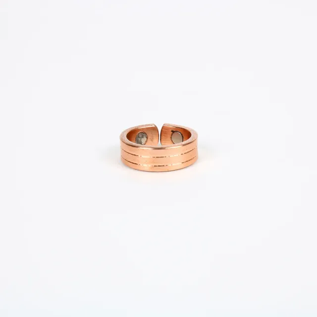 El'Cobre Design 2 kobberring med magnet justerbar