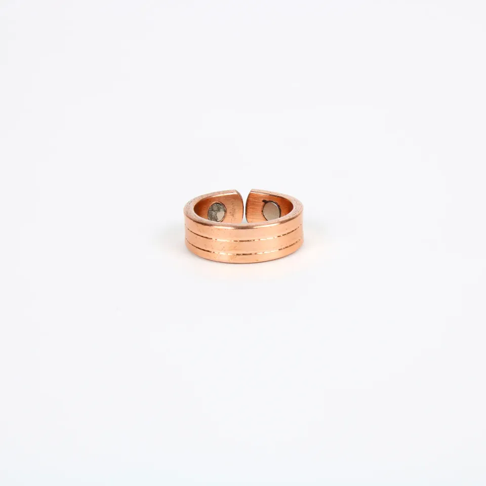 El'Cobre Design 2 kobberring med magnet justerbar