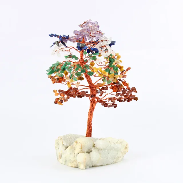El'Cobre 7 Chakra Crystal Tree 500 perler dekotræ