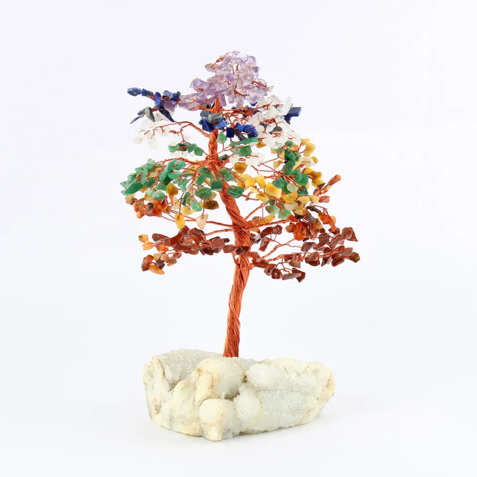El'Cobre 7 Chakra Crystal Tree 500 perler dekotræ