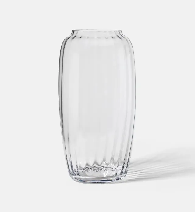 Krosno Ballerina vase 40 cm klar krystal ribbet