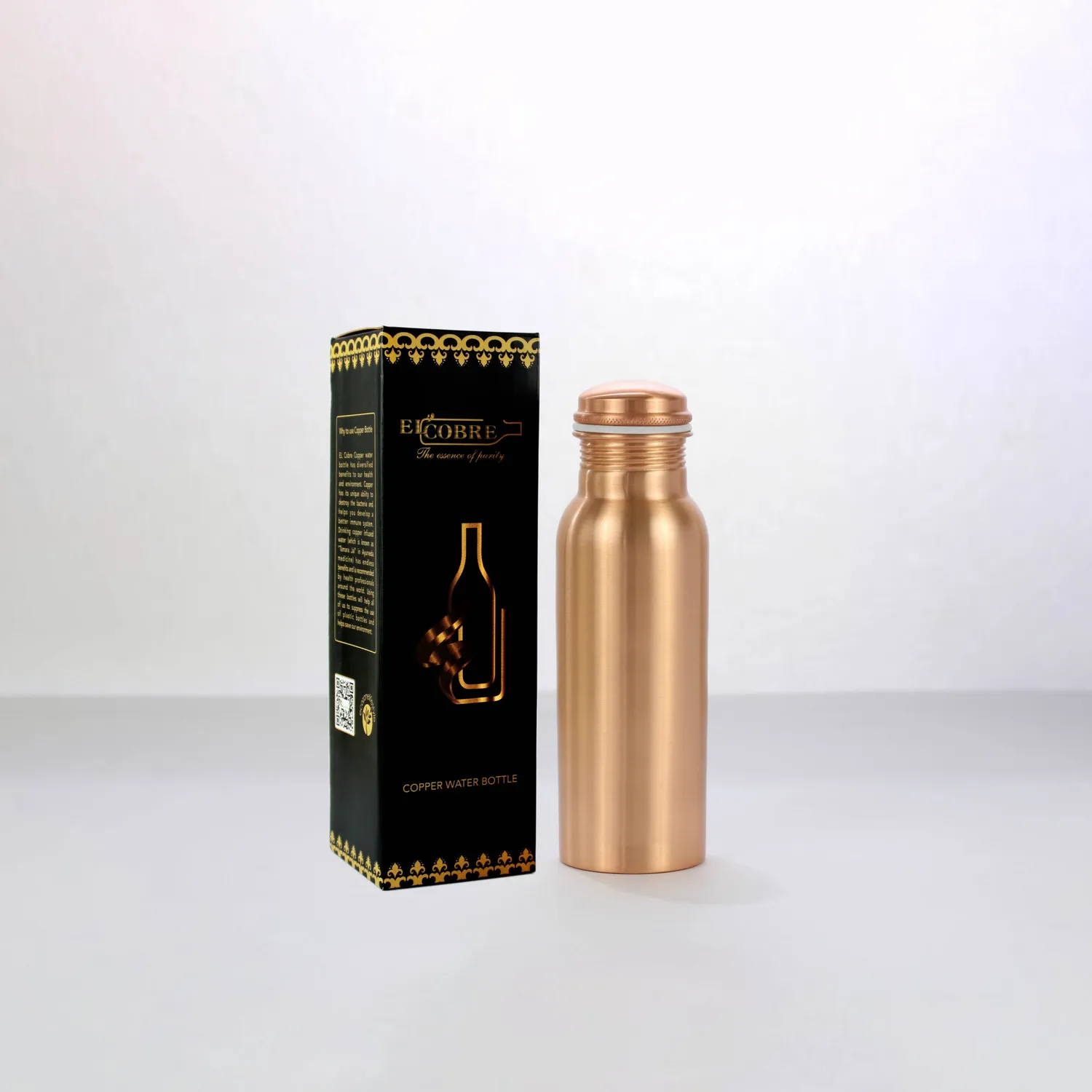 El'Cobre Premium Plain Matt kobberflaske 700 ml mat kobber