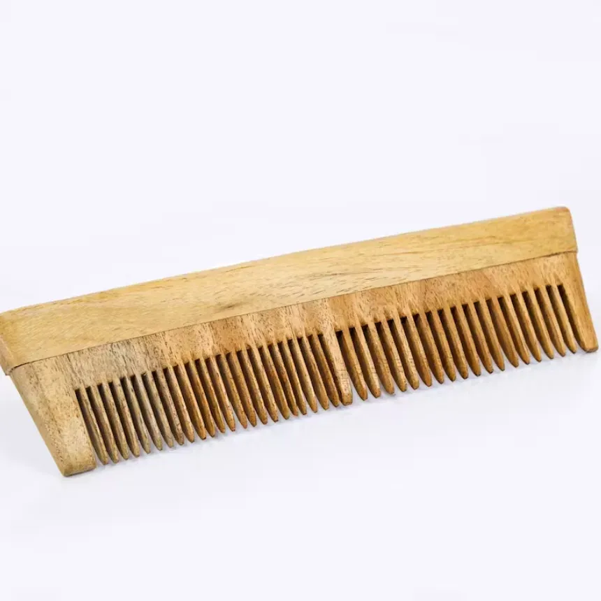 El'Cobre Neem trækam med skaft mod frizzy hår