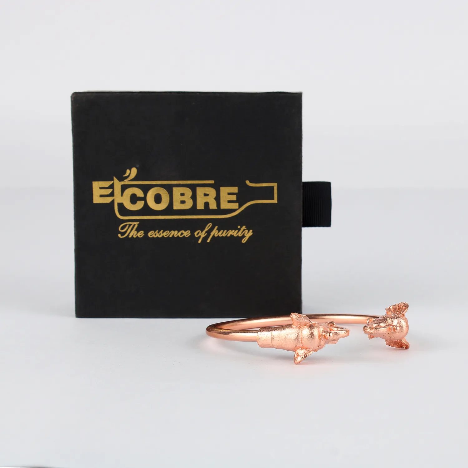 El'Cobre Design 59 kobberarmbånd let med gaveæske