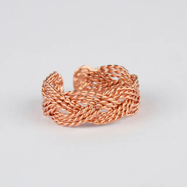 El'Cobre Design 17 ring i kobber justerbar