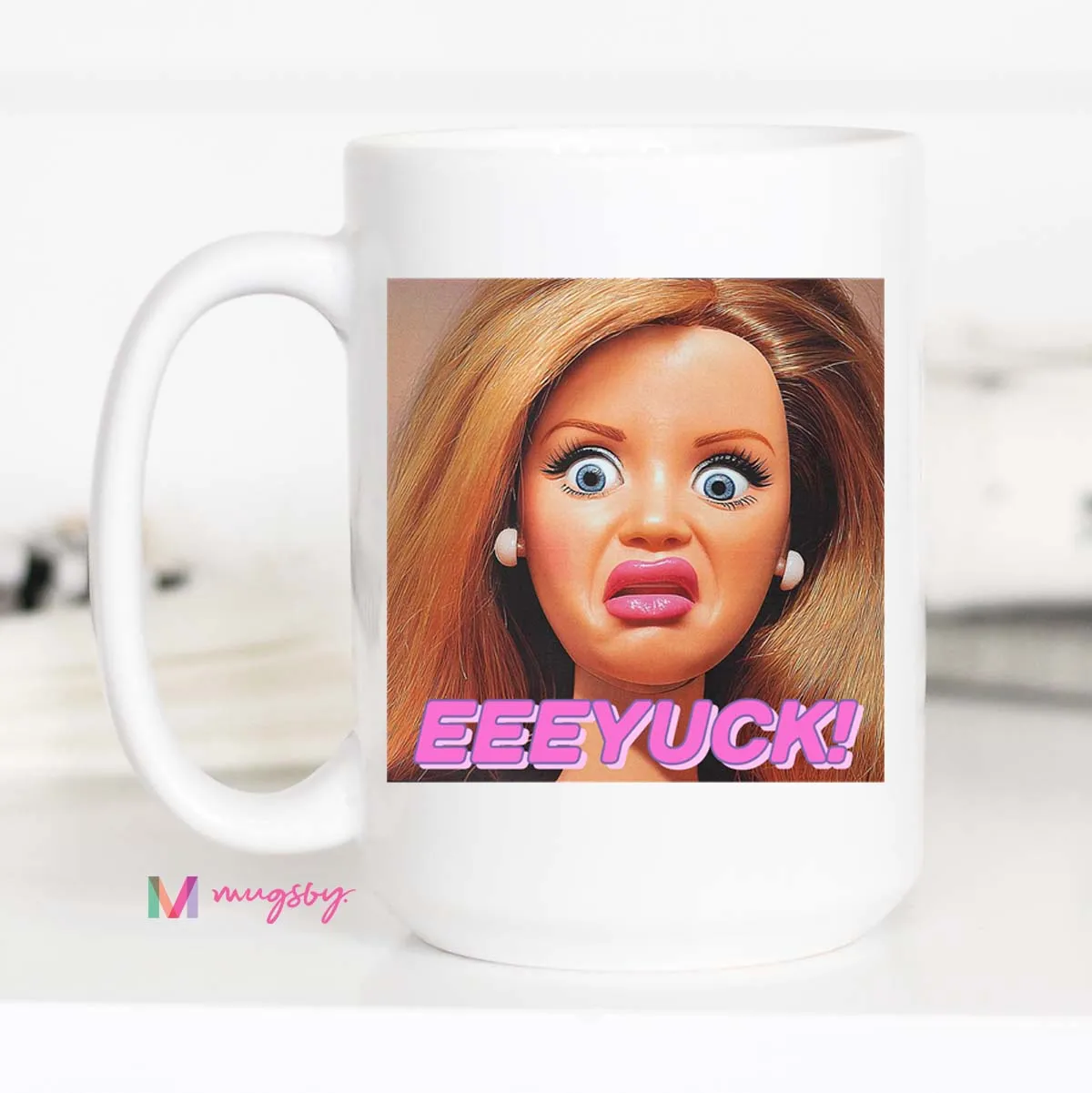 Mugsby Eeeyuck krus 11 oz hvid keramik meme
