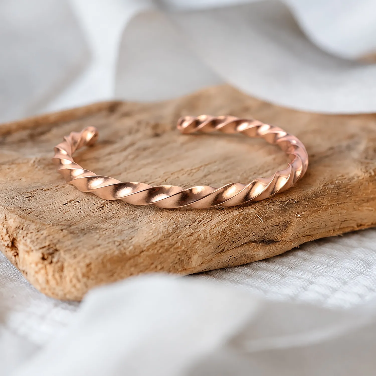 El'Cobre Design 82 snoet kobberarmbånd åben unisex
