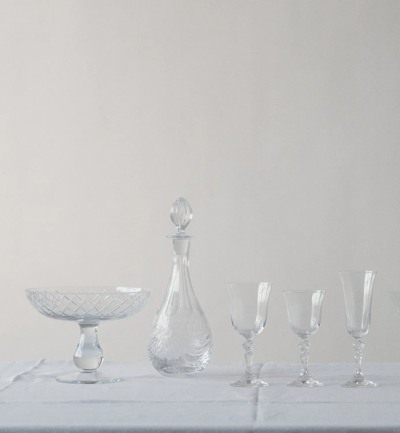 Krosno Krista hvidvinsglas 180 ml slebet