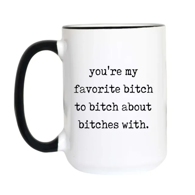 Mugsby Best Friend krus 325 ml hvid typewriter