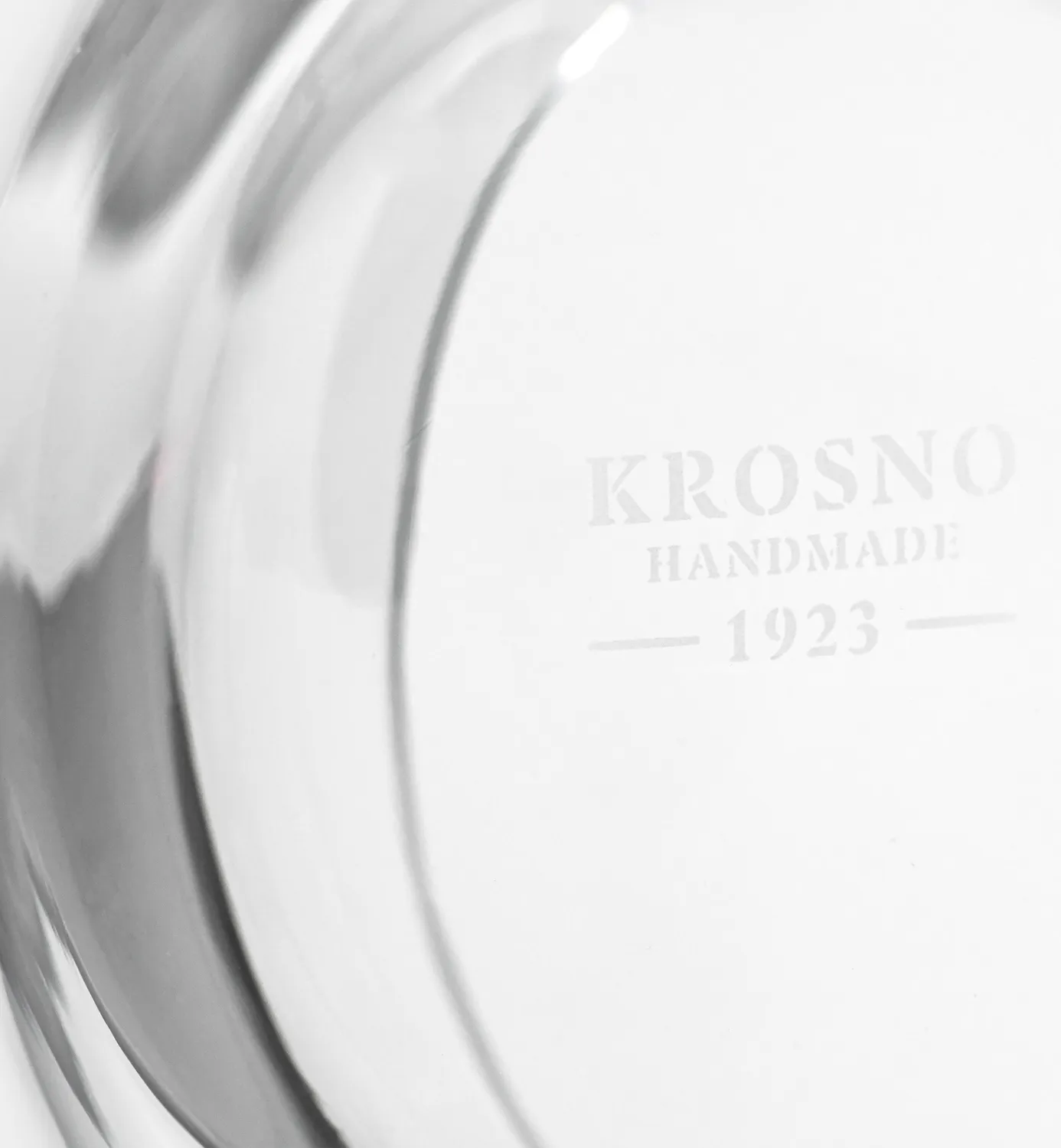 Krosno Flow serveringsskål klar 20 cm krystal