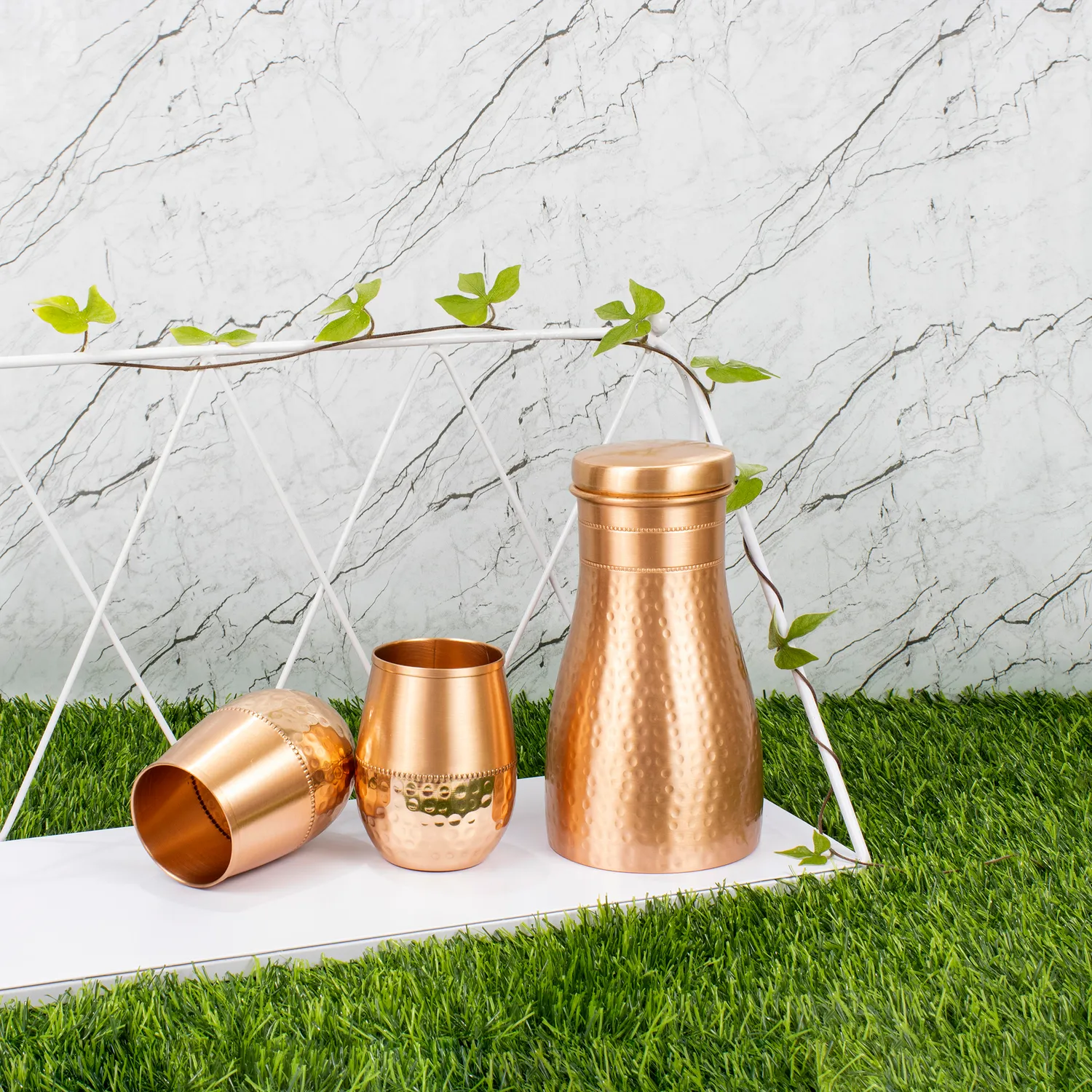 El'Cobre Premium Hammered kobberkaraffel 1 L