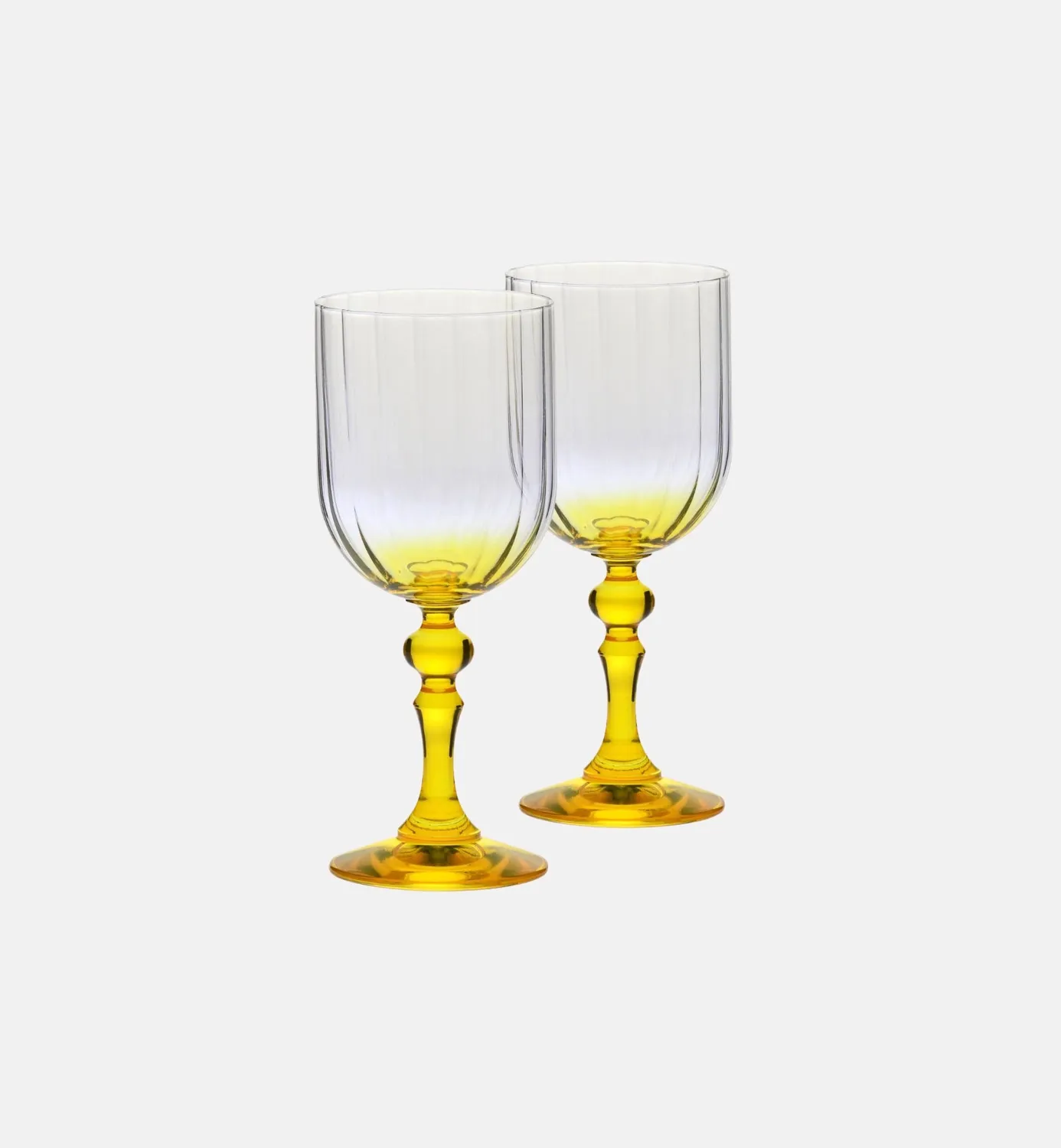 Krosno Ombré vinglas 300 ml gul stilk