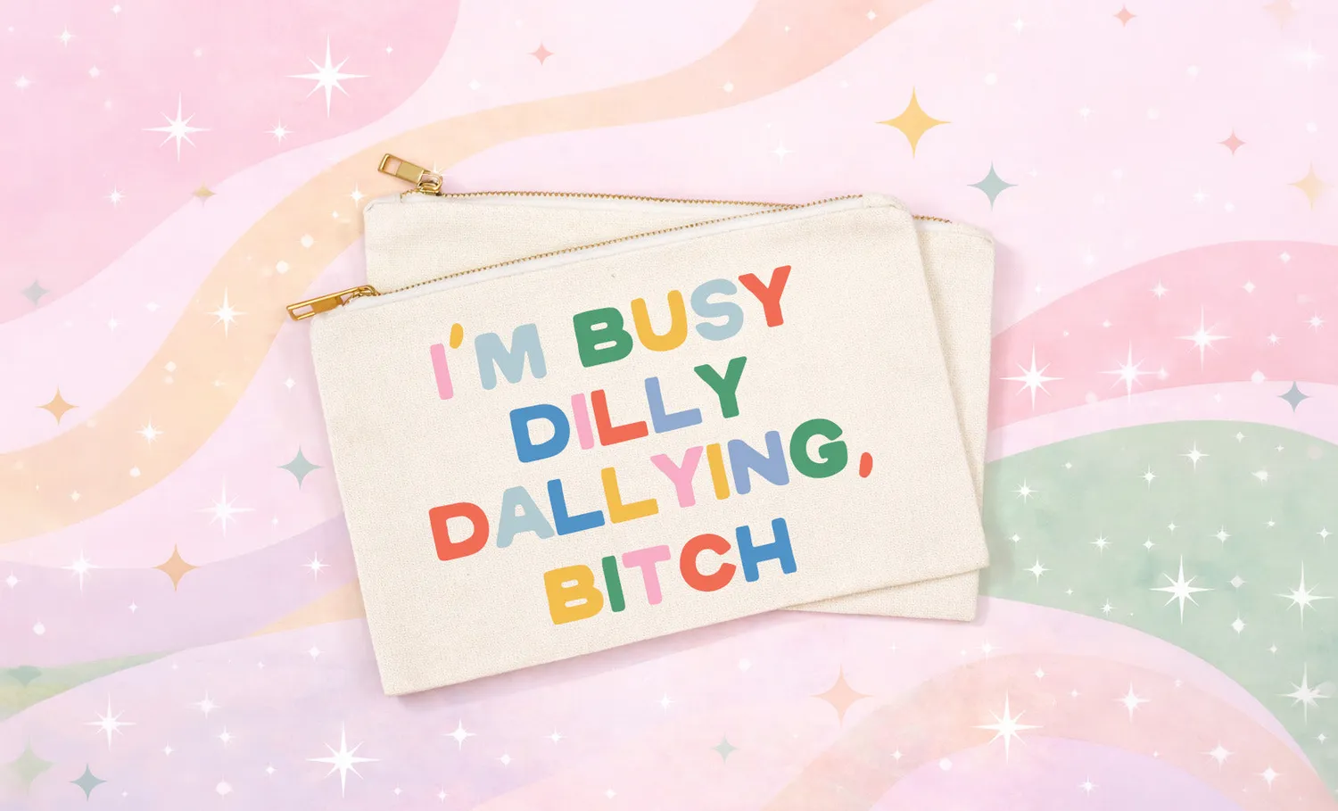 Mugsby I'm Busy Dilly Dallying makeuppung lærred