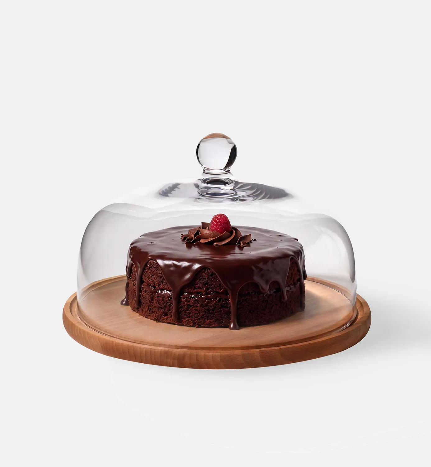 Krosno Glamour cloche 28,5 cm med træfad