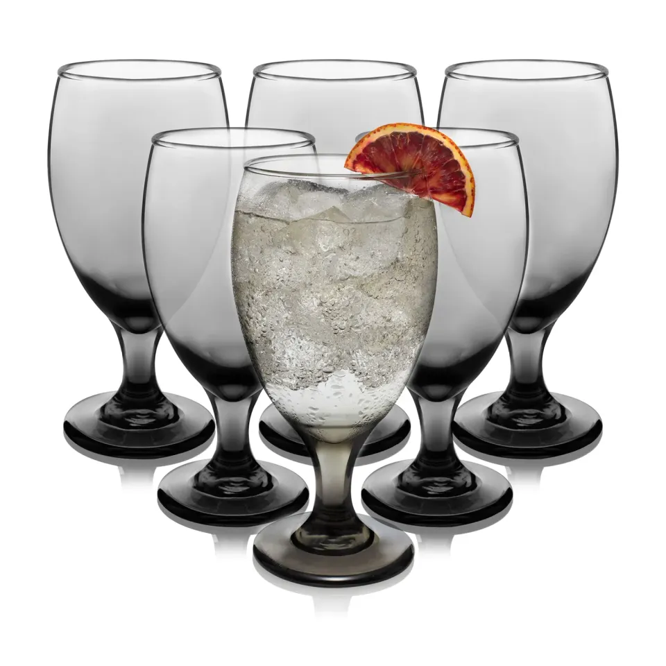 Libbey Classic Smoke pokalglas 6 stk grå