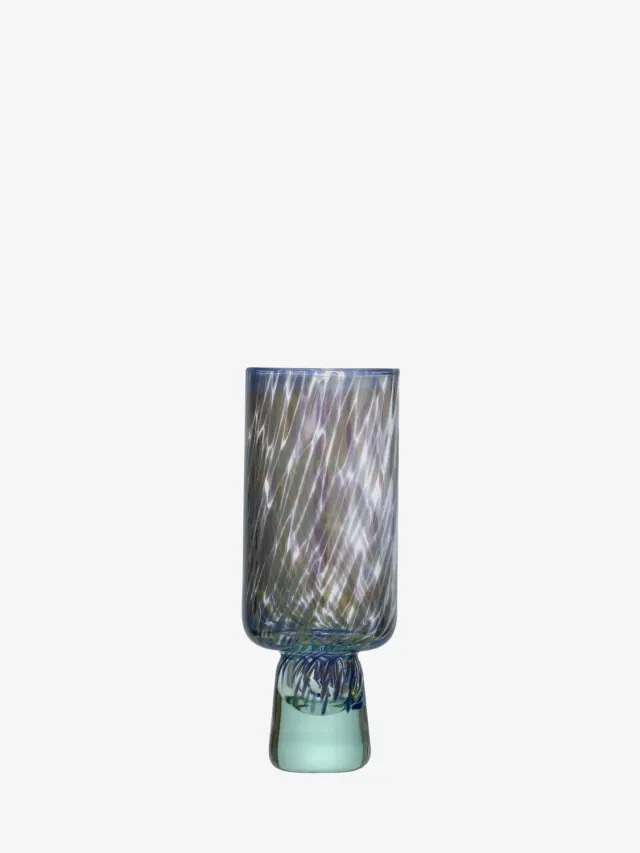 LSA Sea Glass champagneglas 2 stk fløjte grøn