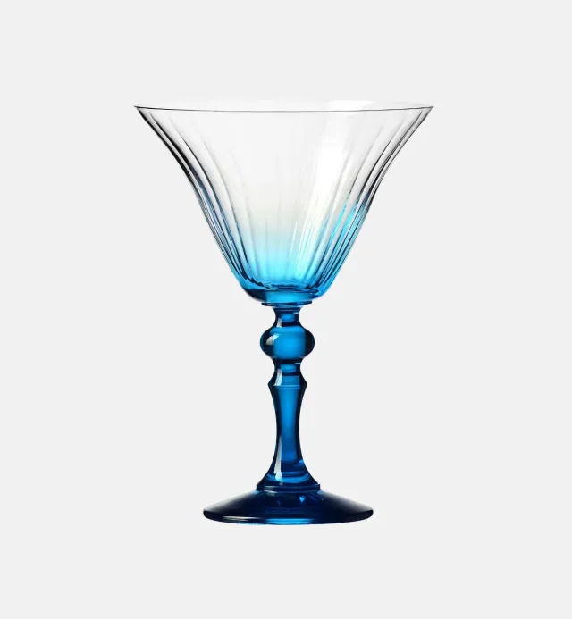 Krosno Ombré Bubble martiniglas 170 ml turkis